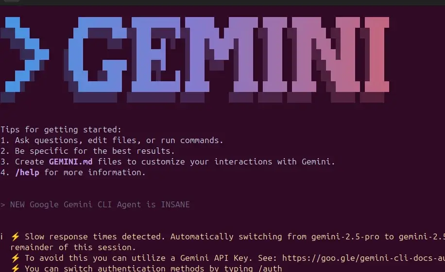 Google Gemini CLI Agent
